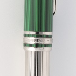 Montblanc Meisterstück Solitaire Czar Nikolai I balpen, geplatineerd / malachiet