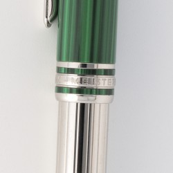 Montblanc Meisterstück Solitaire Czar Nikolai I balpen, geplatineerd / malachiet