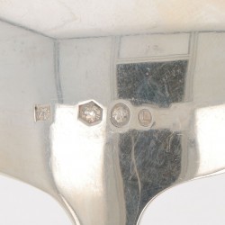 Soeplouche in origineel etui zilver.