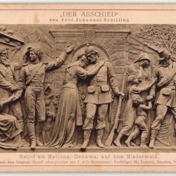 Naar een reliëf van Prof. Johannes Schilling (Mittweida 1828 – 1910 in Klotzsche, Dresden), "Figurengruppe für das Nationaldenkmal auf dem Niederwald".