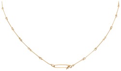 Lapponia 14K geelgouden collier bezet met diamant