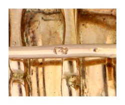 18K geelgouden antieke insecten broche 