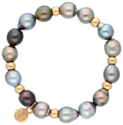 Bron 18K roségouden reflex armband met Tahiti parels