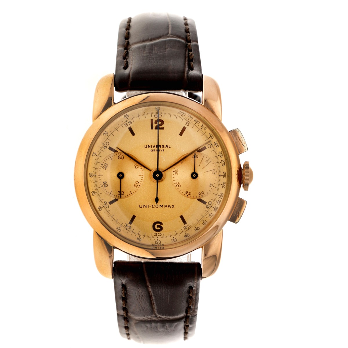 Universal Genève Uni-Compax 18K. 12304 - Heren horloge - ca. 1945