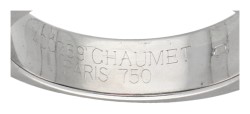 Chaumet 18K witgouden ring bezet met ca. 0.95 ct. toermalijn