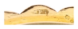 14K geelgouden antieke herinneringsbroche uit 1856.