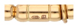 Bron 18K roségouden reflex armband bezet met roze toermalijn
