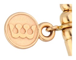 Bron 18K roségouden reflex armband bezet met roze toermalijn