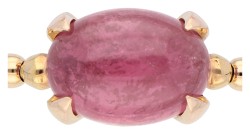 Bron 18K roségouden reflex armband bezet met roze toermalijn