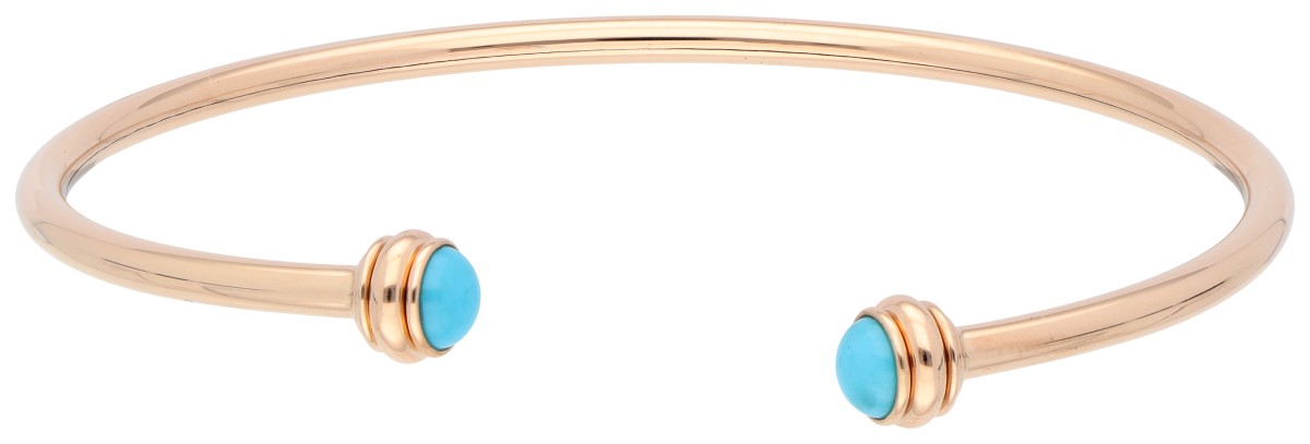 Piaget 18K roségouden Possession spang armband met turkoois