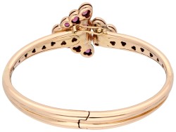 Mauboussin 18K roségouden bangle armband bezet met citrien en  toermalijn