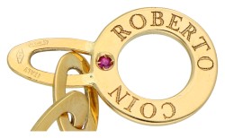 Roberto Coin "Chic & Shine" 18K geelgouden armband bezet met  diamant, saffier, robijn