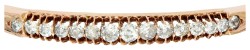 14K roségouden antieke bangle bezet met ca. 0.98 ct. Old mine diamanten