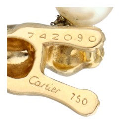 18K Cartier Panthère  geelgouden parelcollier
