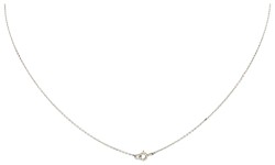Platina collier met middenstuk bezet met ca. 0.75 ct. diamanten