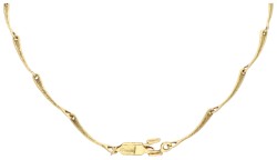 18K geelgouden collier bezet met ca. 1.14 ct. diamant