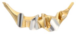 Lapponia 14K geelgouden Alba collier gecombineerd met platina