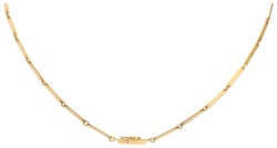 Lapponia 14K geelgouden Alba collier gecombineerd met platina