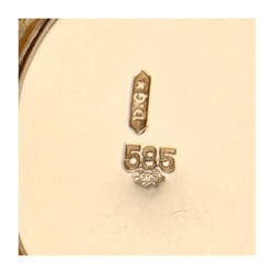 14K Geelgouden drie-rijige bloedkoralen armband 