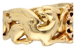 18K geelgouden ring diamant 