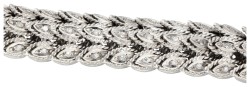 18K witgouden fantasie schakel armband bezet met ca. 0.33 ct. diamant