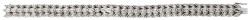 18K witgouden fantasie schakel armband bezet met ca. 0.33 ct. diamant