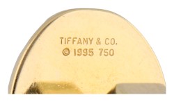 Tiffany & Co 18K Atlas groef ovale geelgouden manchetknopen