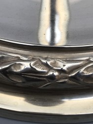 Kandelaars (2), J. Feysen, Brussel ca. 1900, zilver.