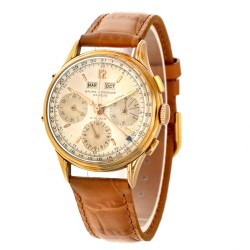 No Reserve - Baume & Mercier Prima Triple Date Chrono 18K. 3902 - Heren horloge 