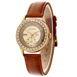 Movado Triple Date Calendar 18K. R4776 - Heren horloge 