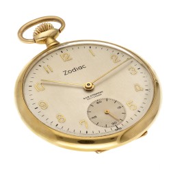 Zodiac 'G.&B. Stoopman Rotterdam' 14K. - Heren zakhorloge - ca. 1937