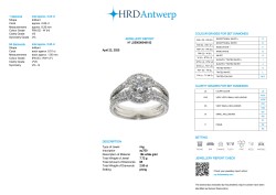 18K witgouden ring bezet met ca. 2.85 ct. diamant, HRD gecertificeerd 