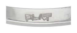 Platina ring bezet met ca. 1.45 ct. diamant, IGI gecertificeerd 