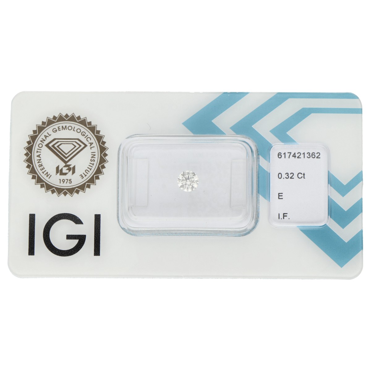 0.32 ct. Round Brilliant IGI certified natural diamond