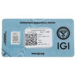 0.50 ct. Round Brilliant IGI certified natural diamond