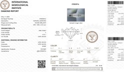 0.50 ct. Round Brilliant IGI certified natural diamond
