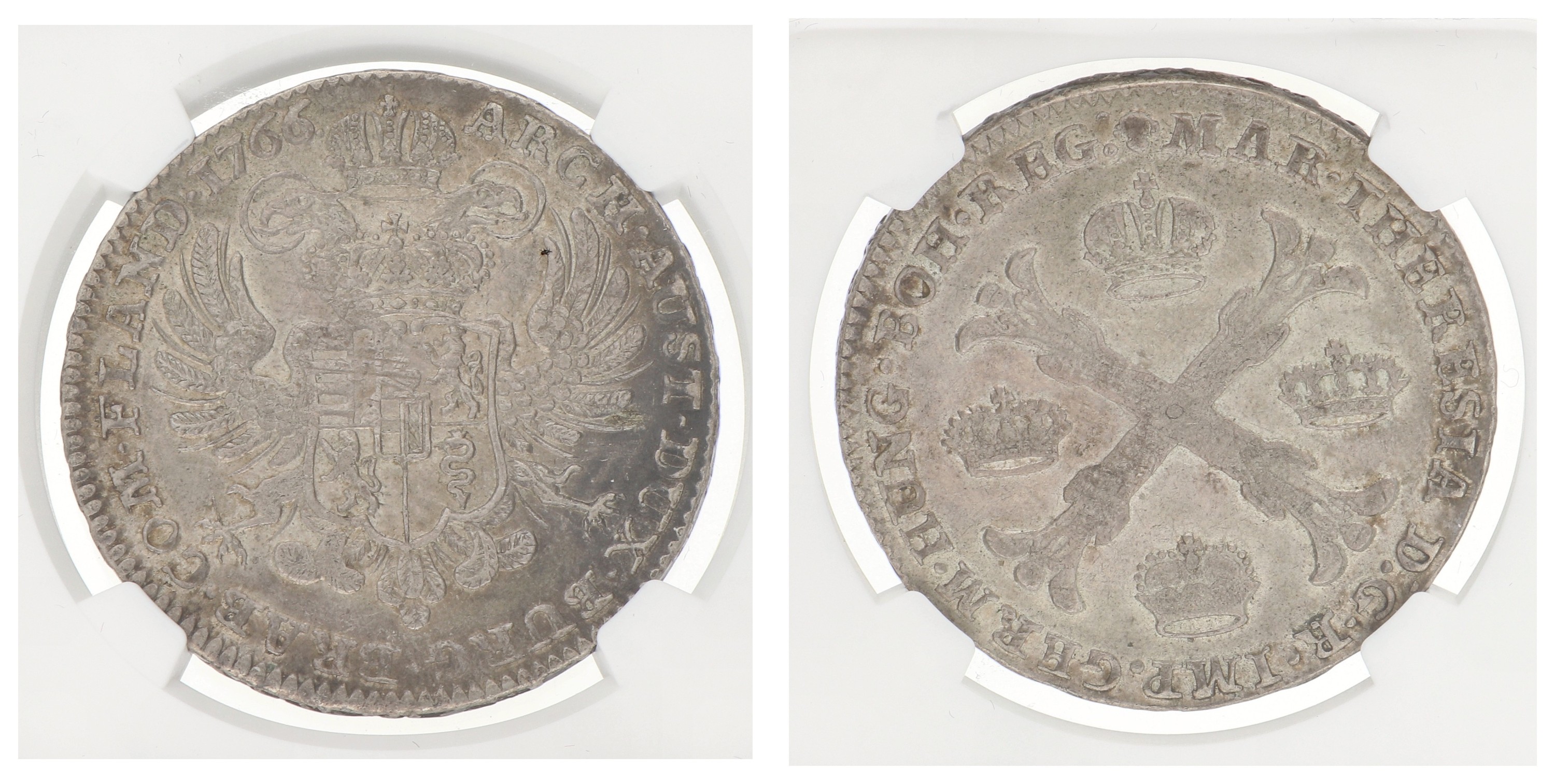 Kronentaler. Brabant. Brussel. Maria Theresia. 1766. AU 50.