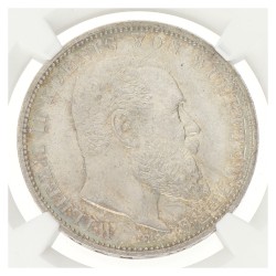 German states. Württemberg. Wilhelm II. 3 Mark. 1908 F. MS 65.