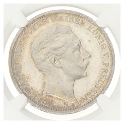 German states. Prussia. Wilhelm II. 3 Mark. 1908 A. PF 63 CAMEO.