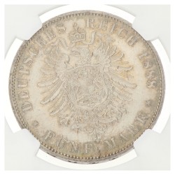 German states. Prussia. Friedrich III. 5 Mark. 1888 A. MS 63.