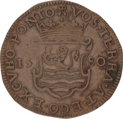 Noordelijke Nederlanden. Middelburg. 1580. Opening van het munthuis. VF / XF.