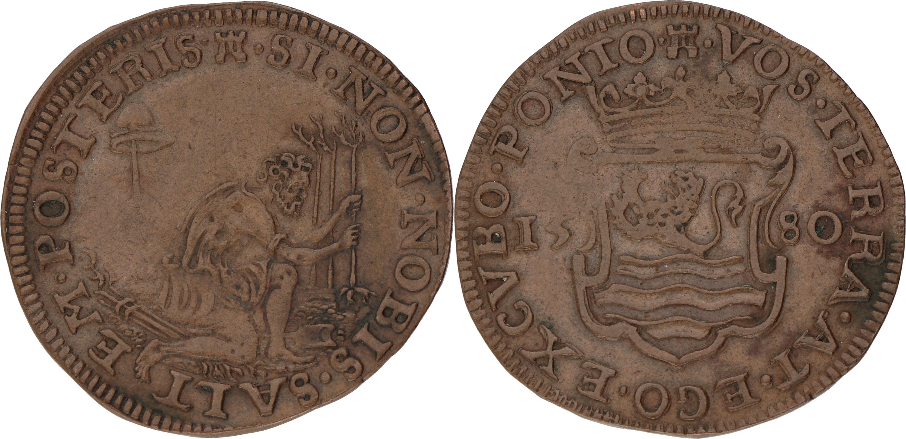 Noordelijke Nederlanden. Middelburg. 1580. Opening van het munthuis. VF / XF.