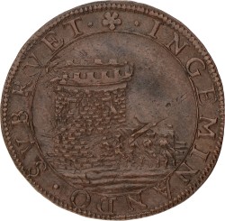 Noordelijke Nederlanden. Dordrecht. 1595. Oorlogshandelingen bij Selwolde en Bislich - Met overslagsporen van Jeton "De moed en de wijsheid van prins Mourits". XF.