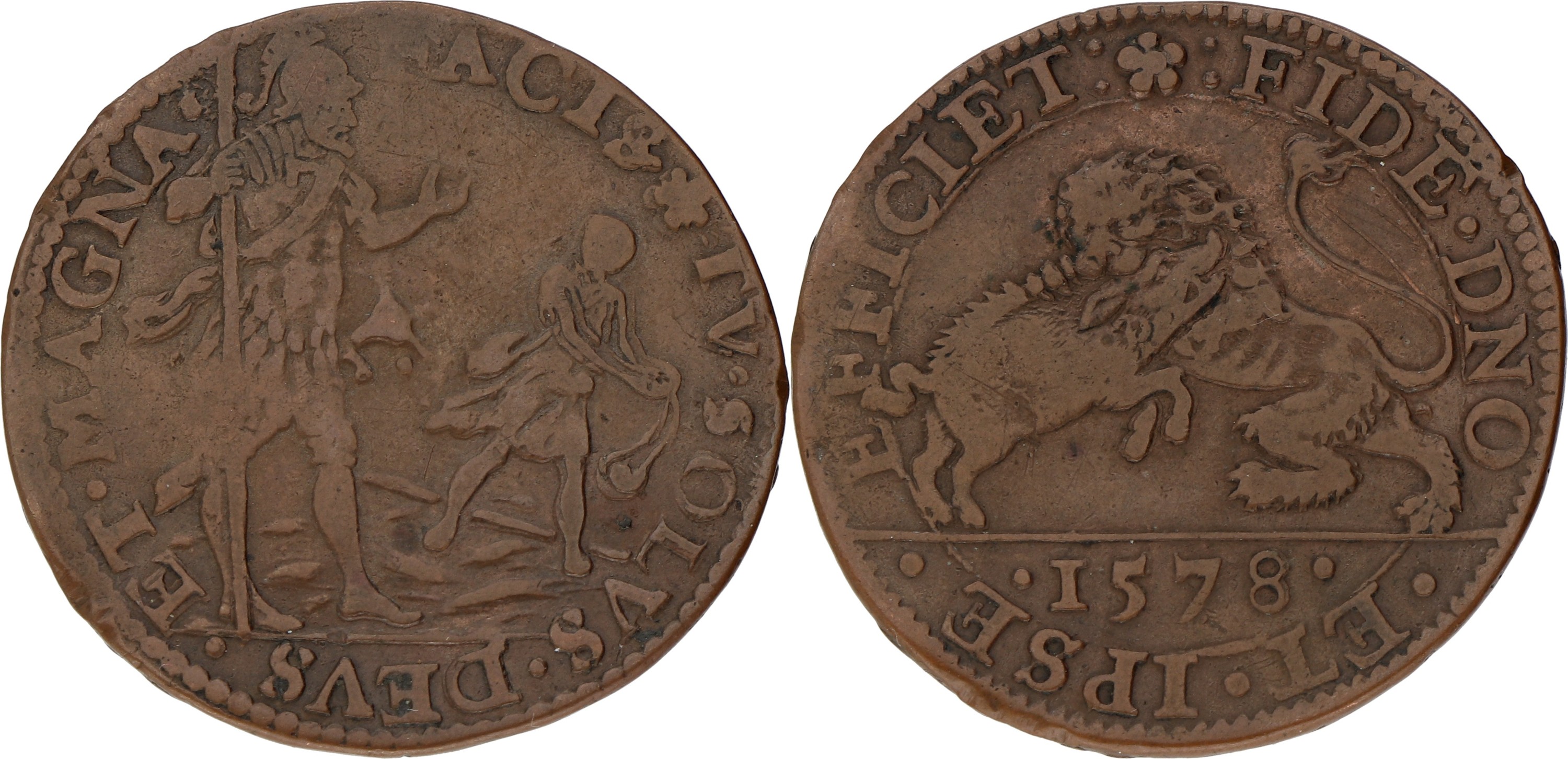 Noordelijke Nederlanden. Dordrecht. 1578. Aankomst van de aartshertog Matthias in Brussel, stadhouderschap aangeboden aan Willem van Oranje. VF.