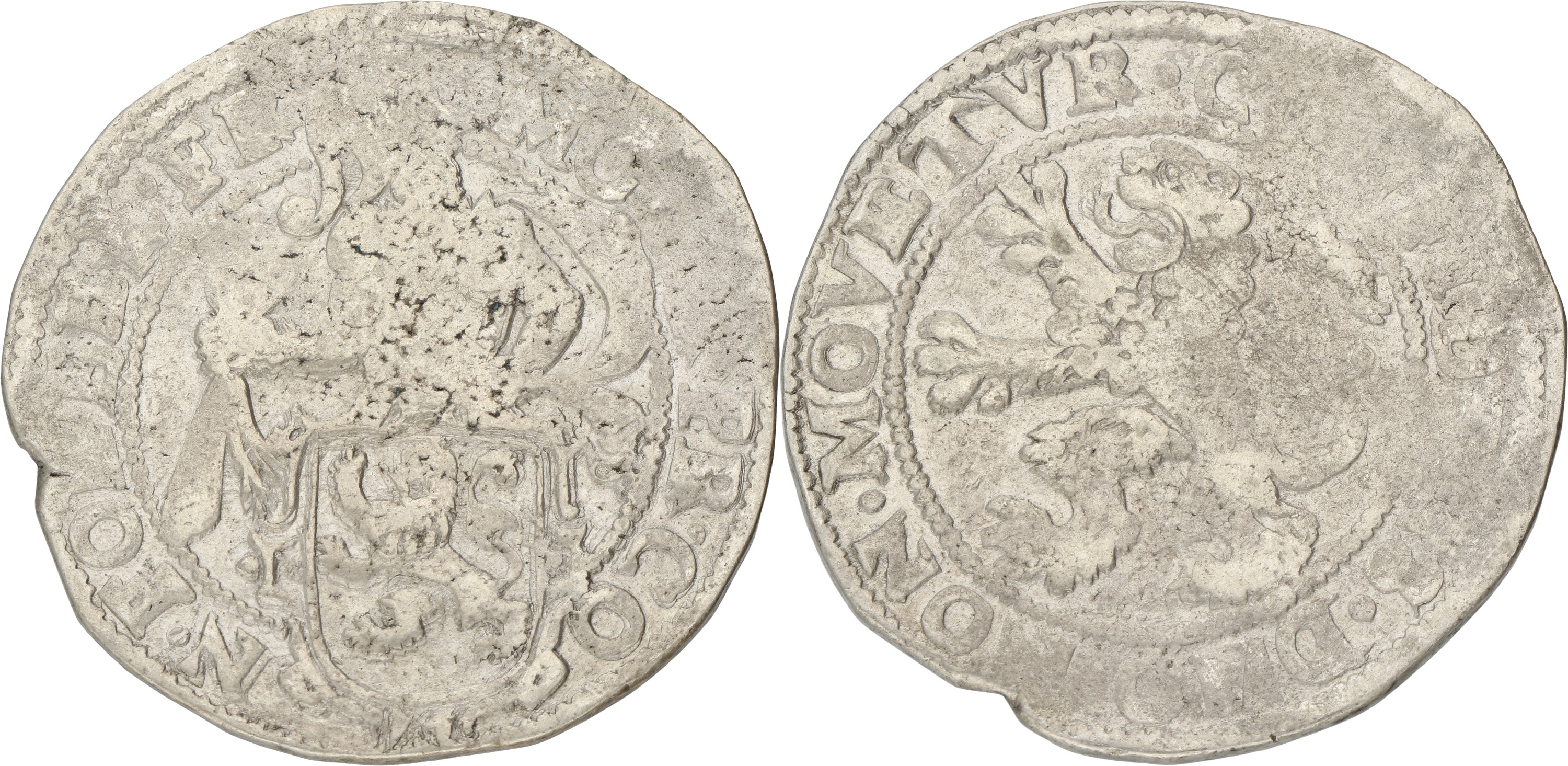 Leeuwendaalder op generaliteitsmuntvoet. Friesland. ND (1607 - 1612). F.