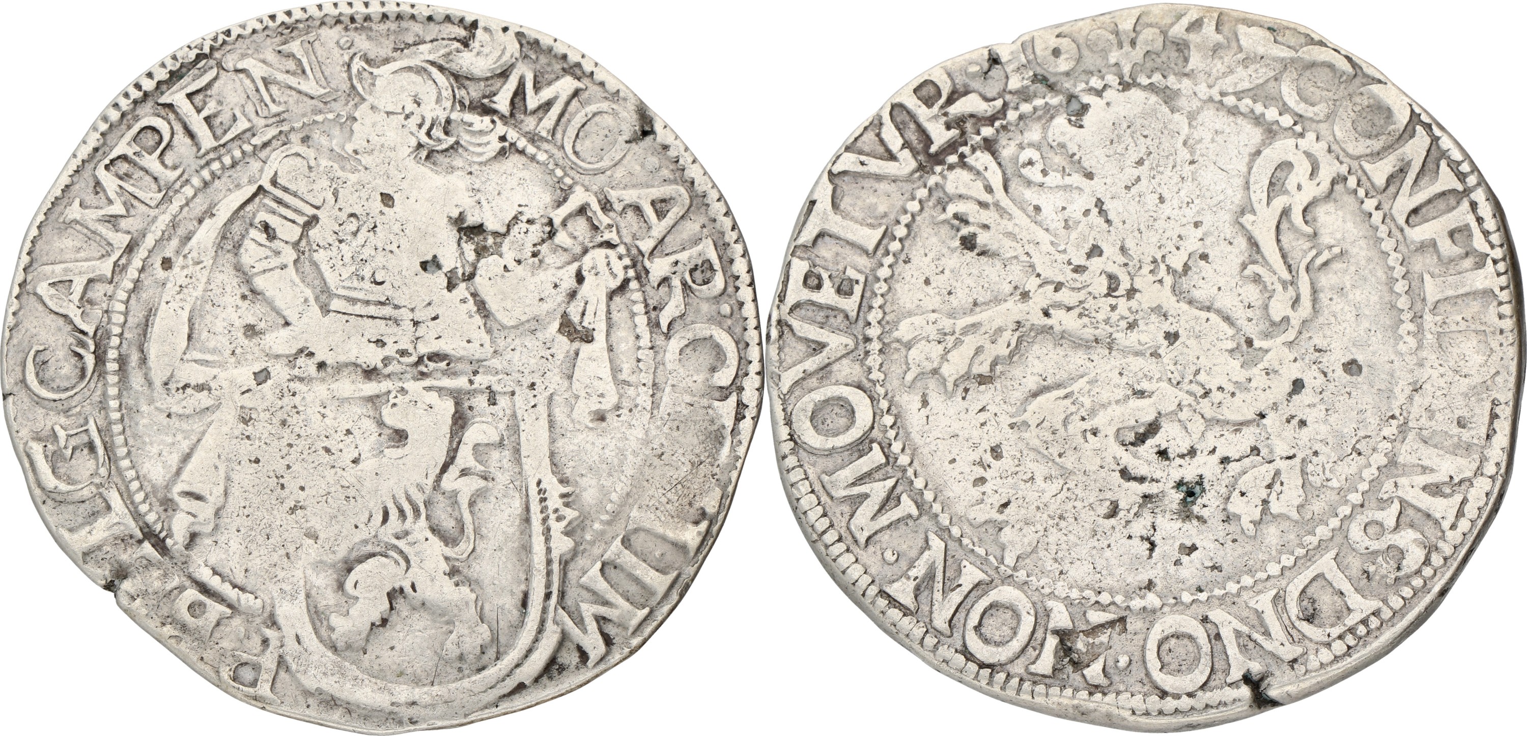 Leeuwendaalder op Generaliteitsvoet. Kampen. 1648/47. VF