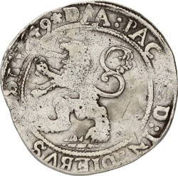 Leeuwendaalder op Stedelijke muntvoet. Zwolle. 1649. F.