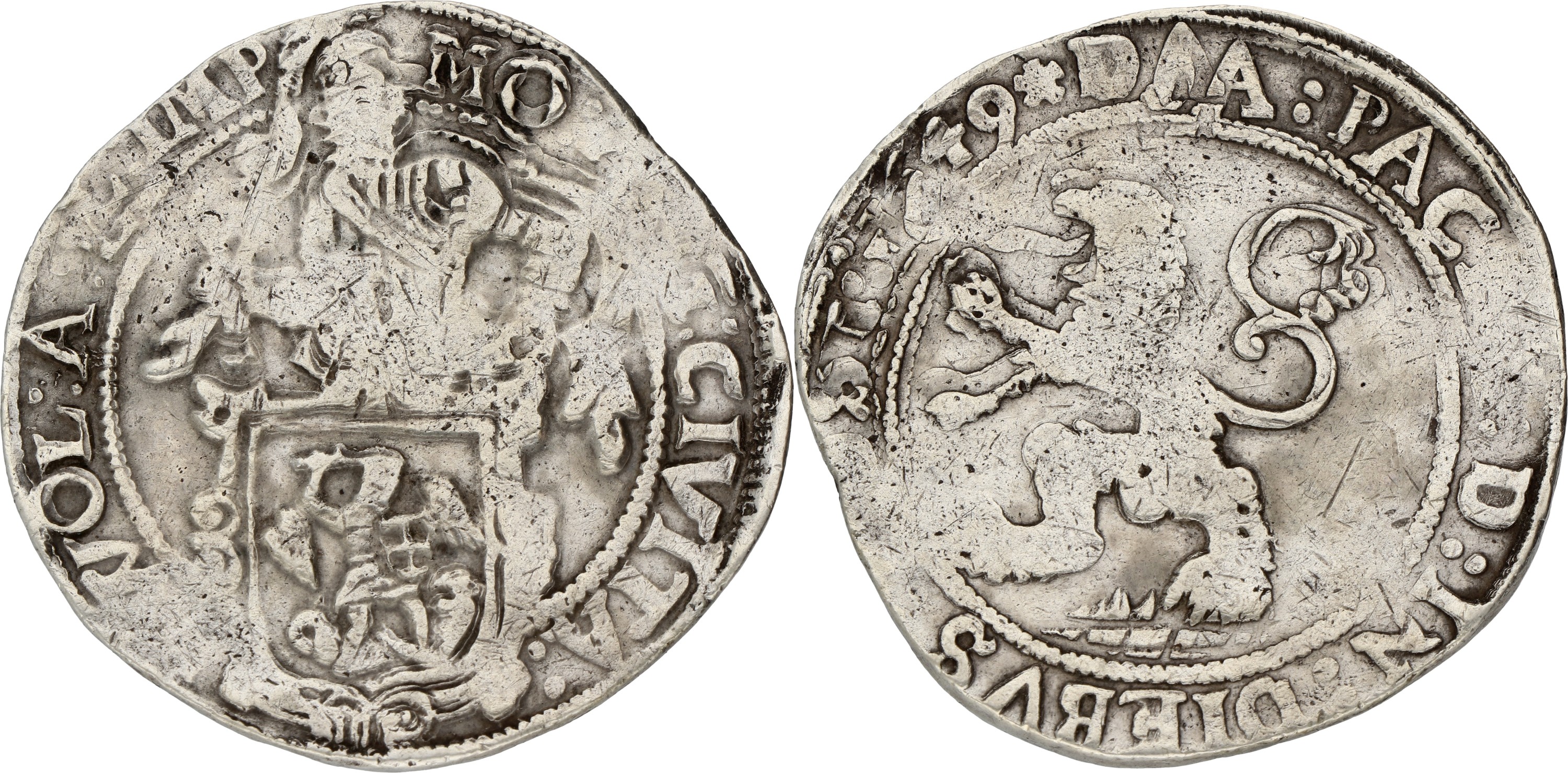 Leeuwendaalder op Stedelijke muntvoet. Zwolle. 1649. F.