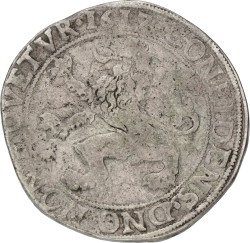 Leeuwendaalder op Generaliteitsvoet. Overijssel. 1617. F.