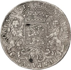 Dukaton of Zilveren Rijder. West-Friesland. 1742. VF.